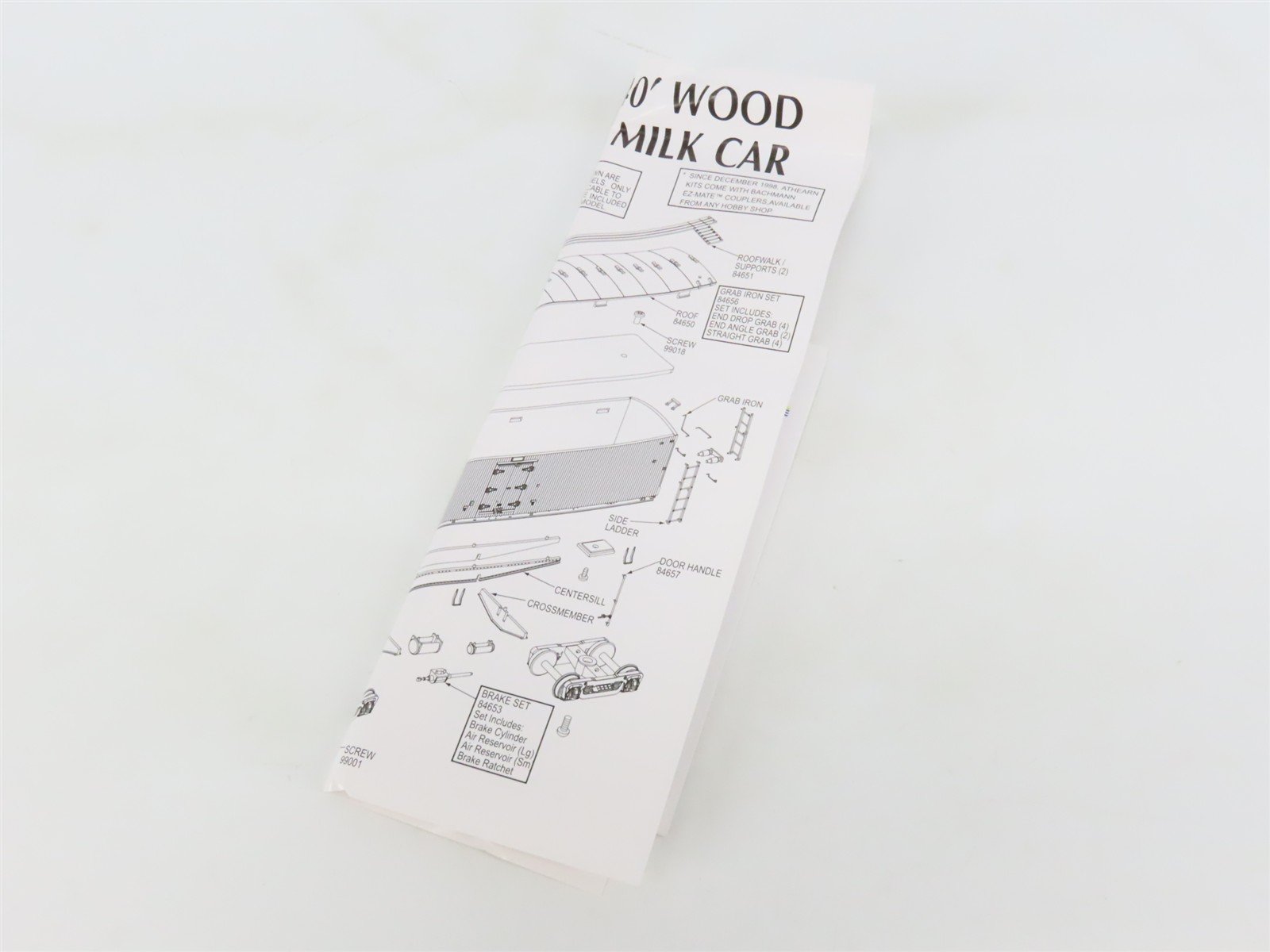 HO Scale Roundhouse 84591 BFPX Borden's 40' Glass-Lined Wood Milk Car #507