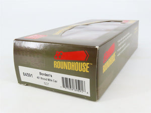 HO Scale Roundhouse 84591 BFPX Borden's 40' Glass-Lined Wood Milk Car #507