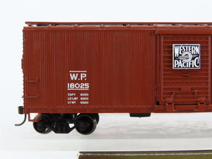 HO Roundhouse 84671 WP Western Pacific 40' Double-Sheathed Wood Box Car #18025