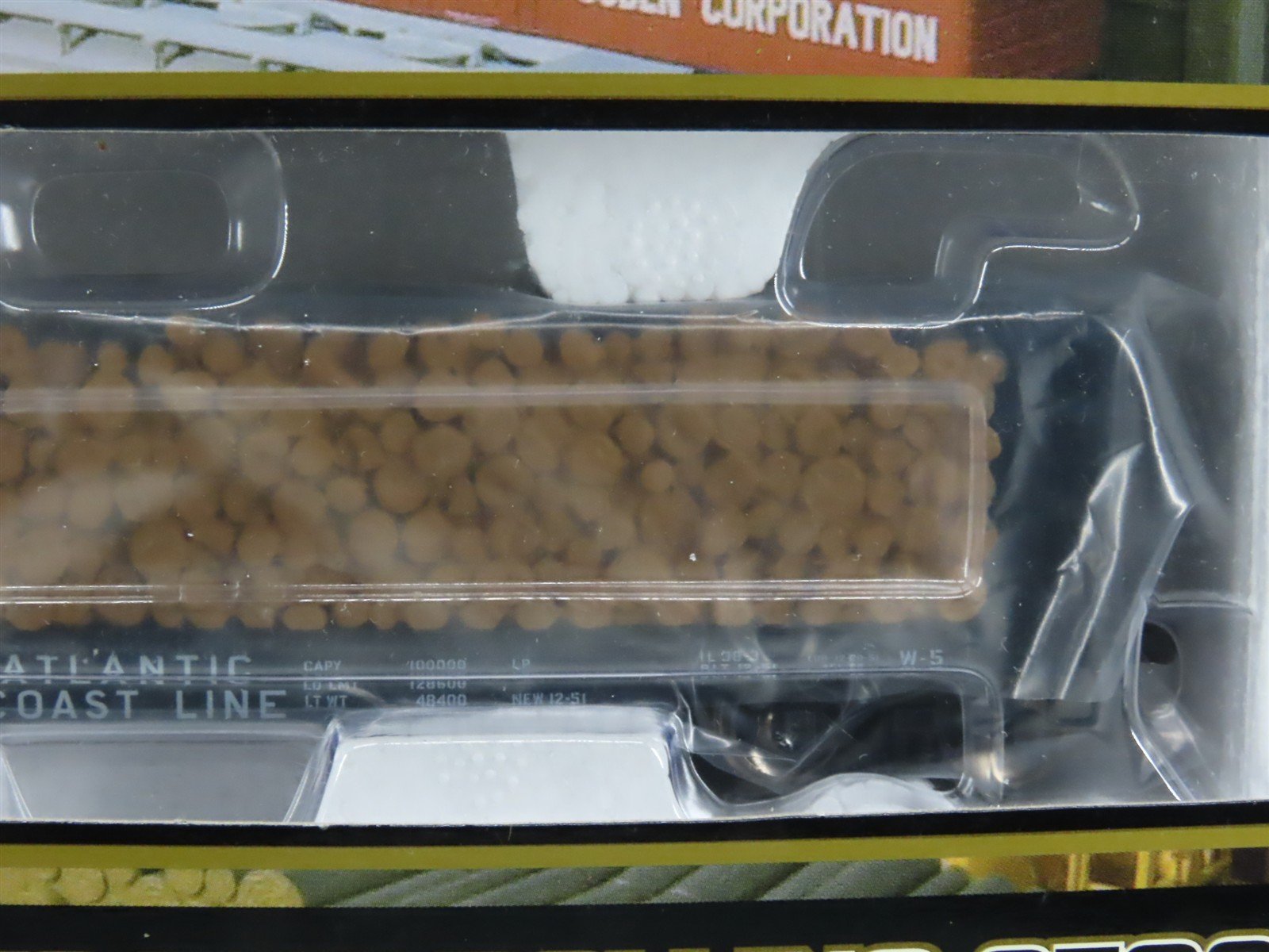 HO Atlas 1602-6 ACL Atlantic Coast Line Pulpwood Flat Car #70220 w/Load - SEALED