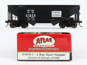 HO Scale Atlas 1876-1 CG Central of Georgia 2-Bay Open Hopper #21809