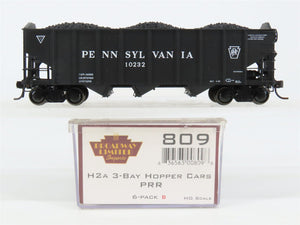 HO Broadway Limited BLI 809 PRR Pennsylvania H2A 3-Bay Hopper #10232 w/ Load