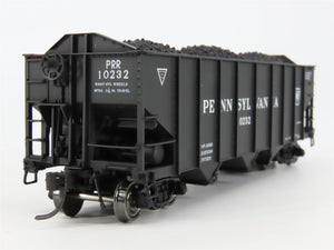 HO Broadway Limited BLI 809 PRR Pennsylvania H2A 3-Bay Hopper #10232 w/ Load