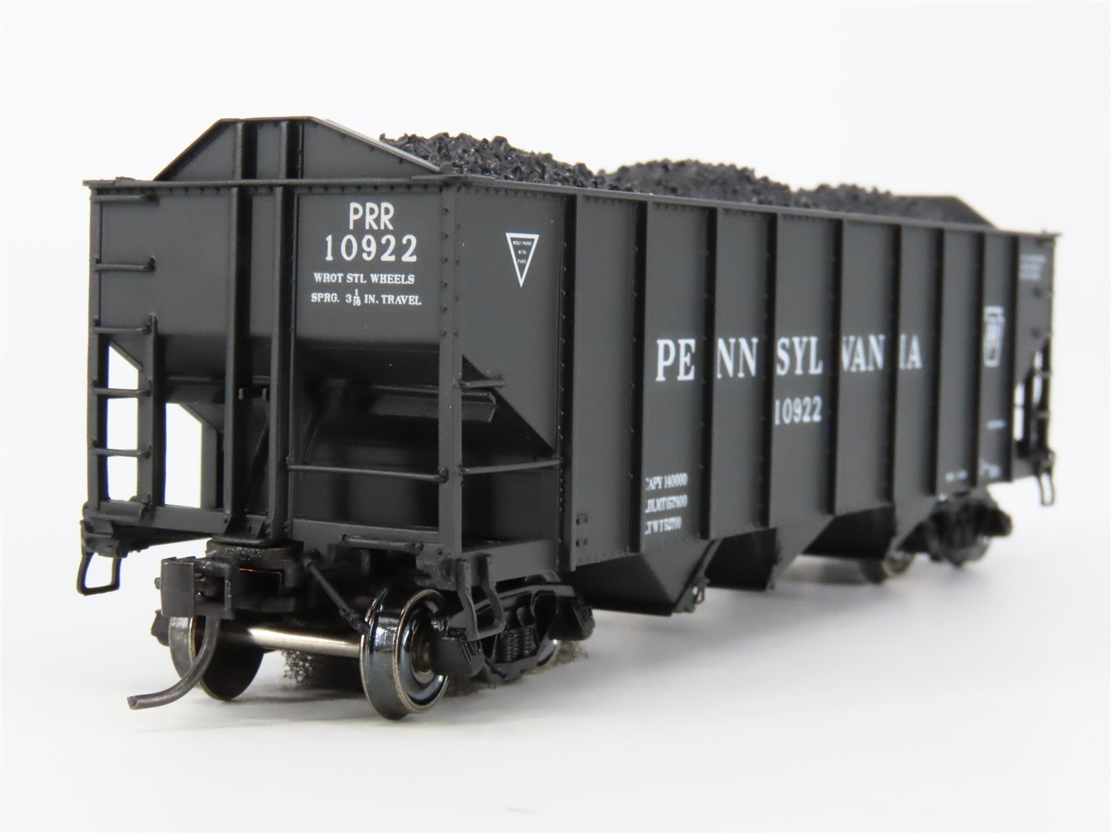 HO Broadway Limited BLI 811 PRR Pennsylvania H2A 3-Bay Hopper #10922 w/ Load