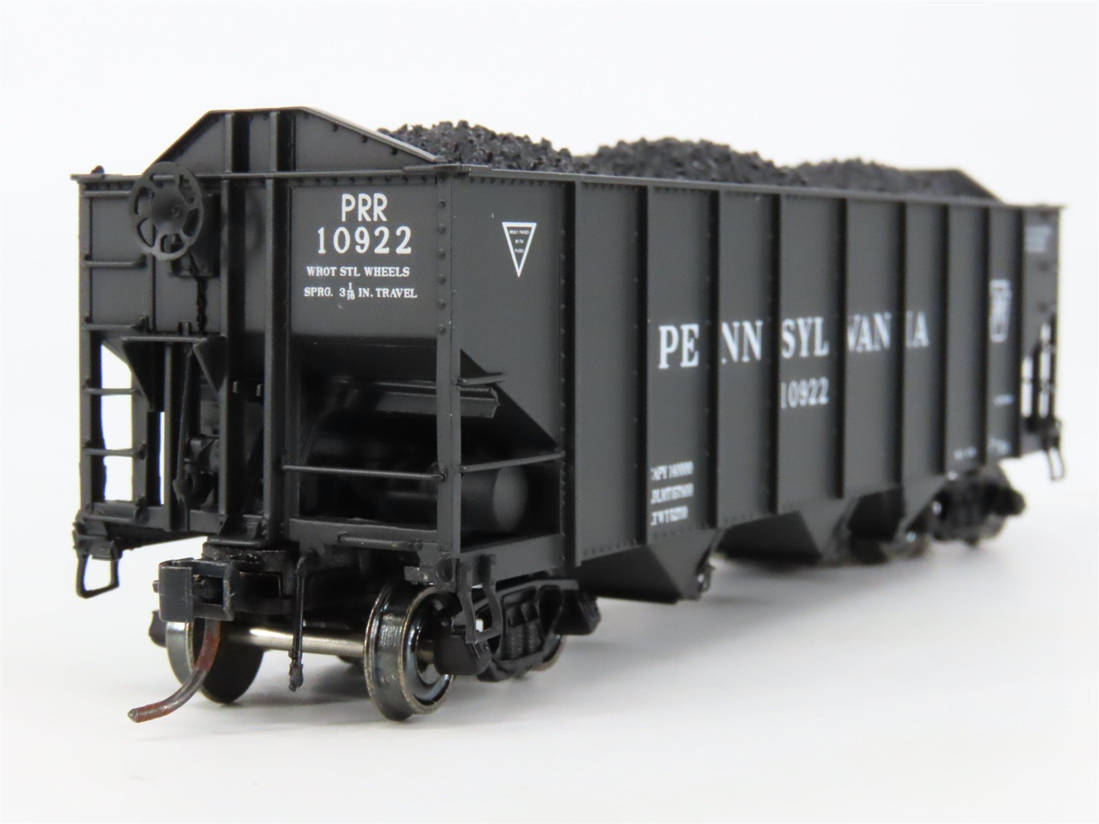HO Broadway Limited BLI 811 PRR Pennsylvania H2A 3-Bay Hopper #10922 w/ Load