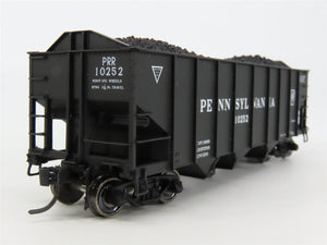 HO Broadway Limited BLI 809 PRR Pennsylvania H2A 3-Bay Hopper #10252 w/ Load