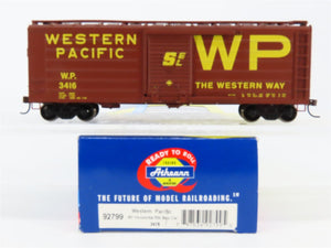 HO Scale Athearn 92799 WP Western Pacific 40' Horizontal Rib Box Car #3416