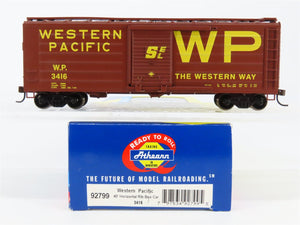 HO Scale Athearn 92799 WP Western Pacific 40' Horizontal Rib Box Car #3416