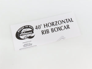 HO Scale Athearn 92799 WP Western Pacific 40' Horizontal Rib Box Car #3416