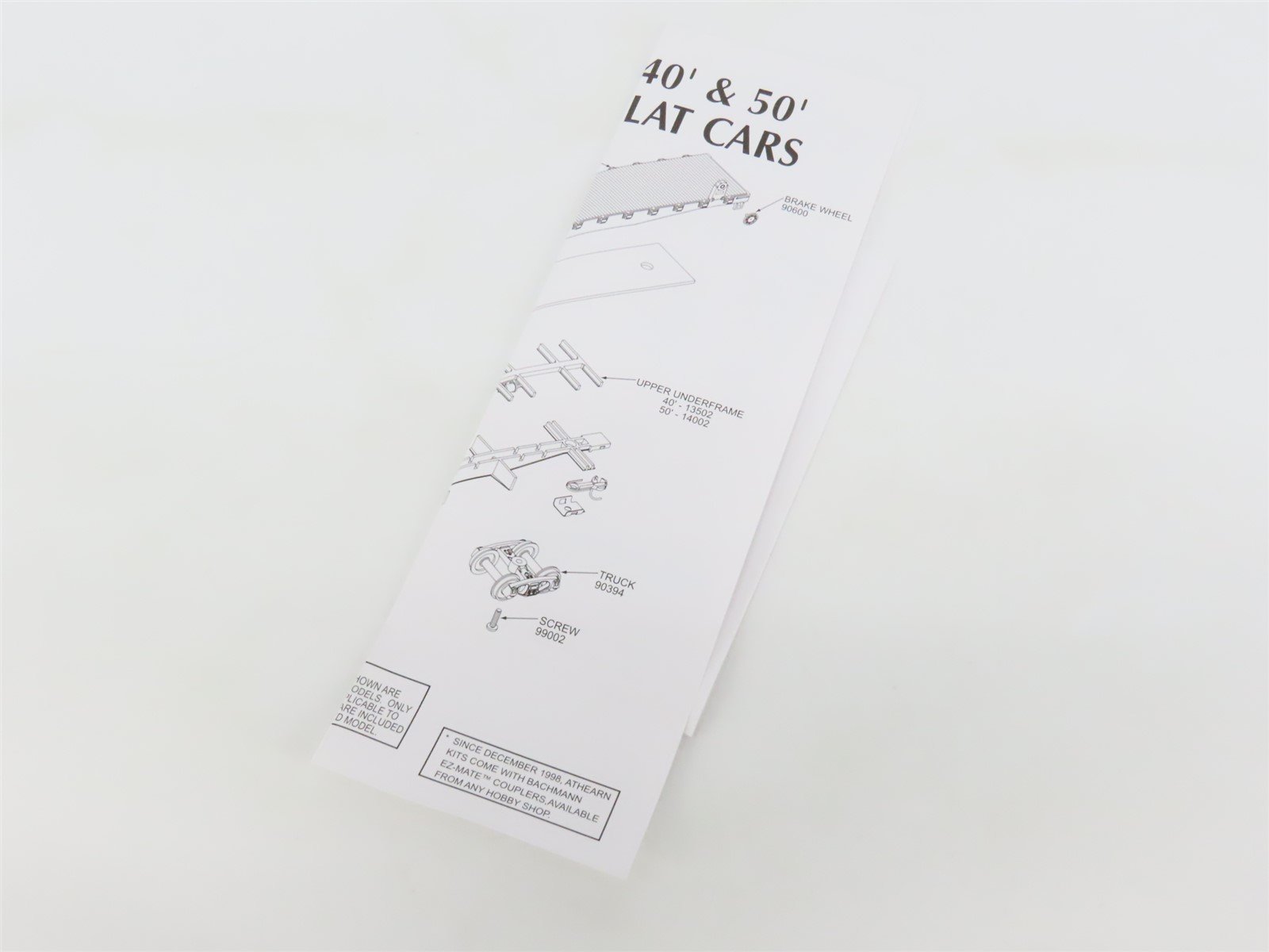HO Scale Athearn 92180 NYC New York Central 40' Flat Car #495334 w/ Crate Load