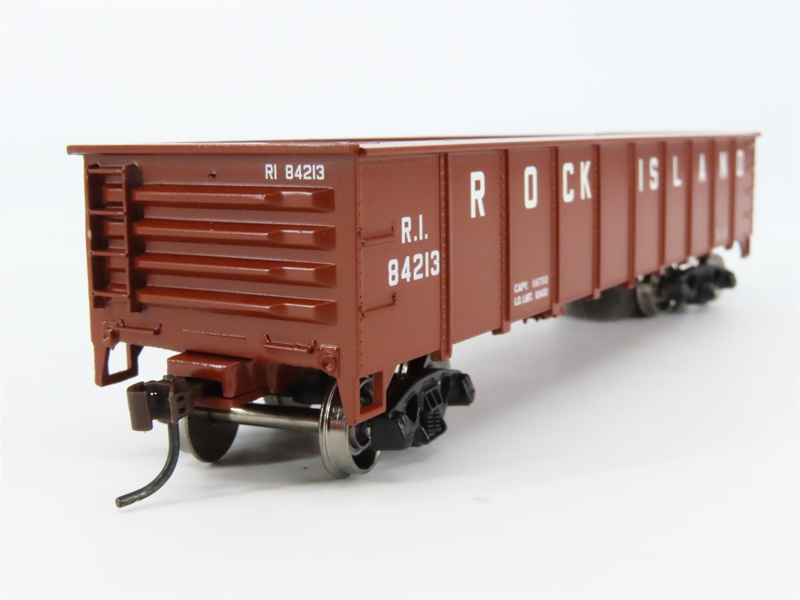 HO Scale Athearn 94345 RI Rock Island 40' Fixed-End Gondola #84213