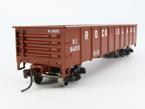 HO Scale Athearn 94345 RI Rock Island 40' Fixed-End Gondola #84213