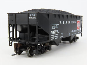 HO Scale Athearn 70800 RDG Reading 34' 2-Bay Hopper #83329 w/ Load