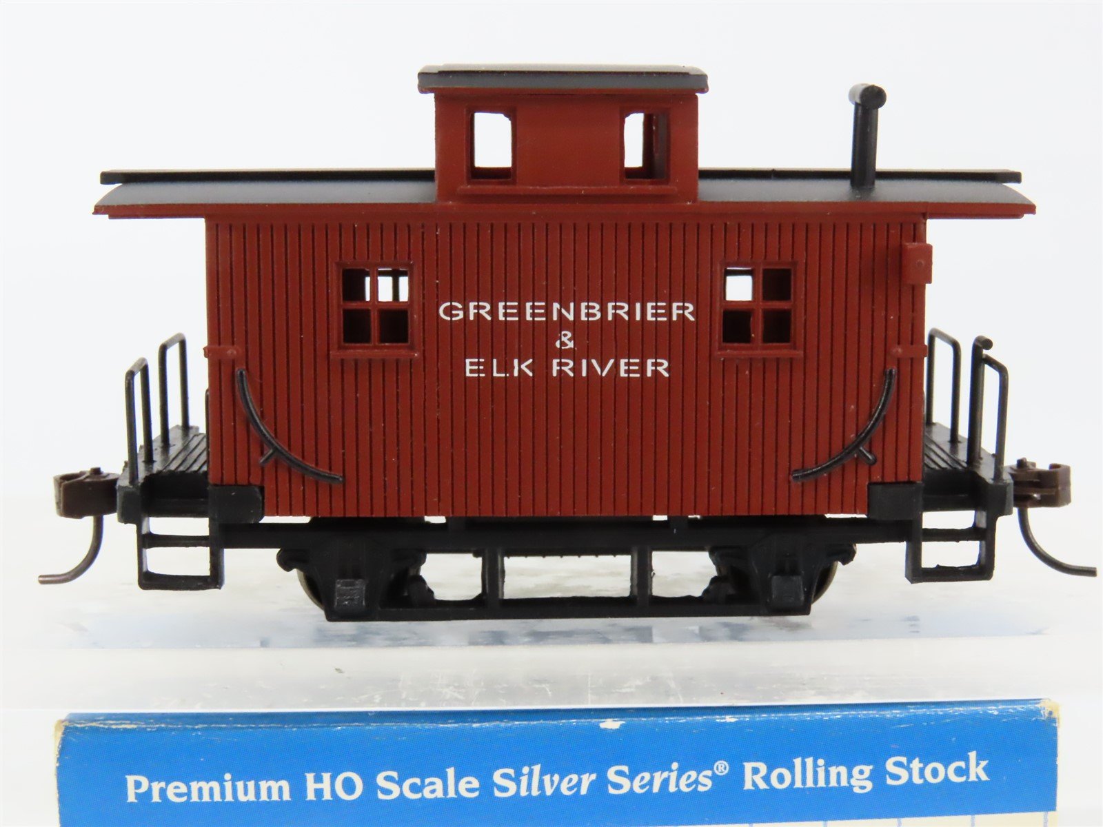 HO Bachmann Silver 18436 Greenbrier & Elk River Center Cupola Bobber Caboose No#