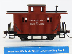 HO Bachmann Silver 18436 Greenbrier & Elk River Center Cupola Bobber Caboose No#