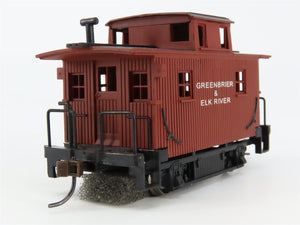 HO Bachmann Silver 18436 Greenbrier & Elk River Center Cupola Bobber Caboose No#