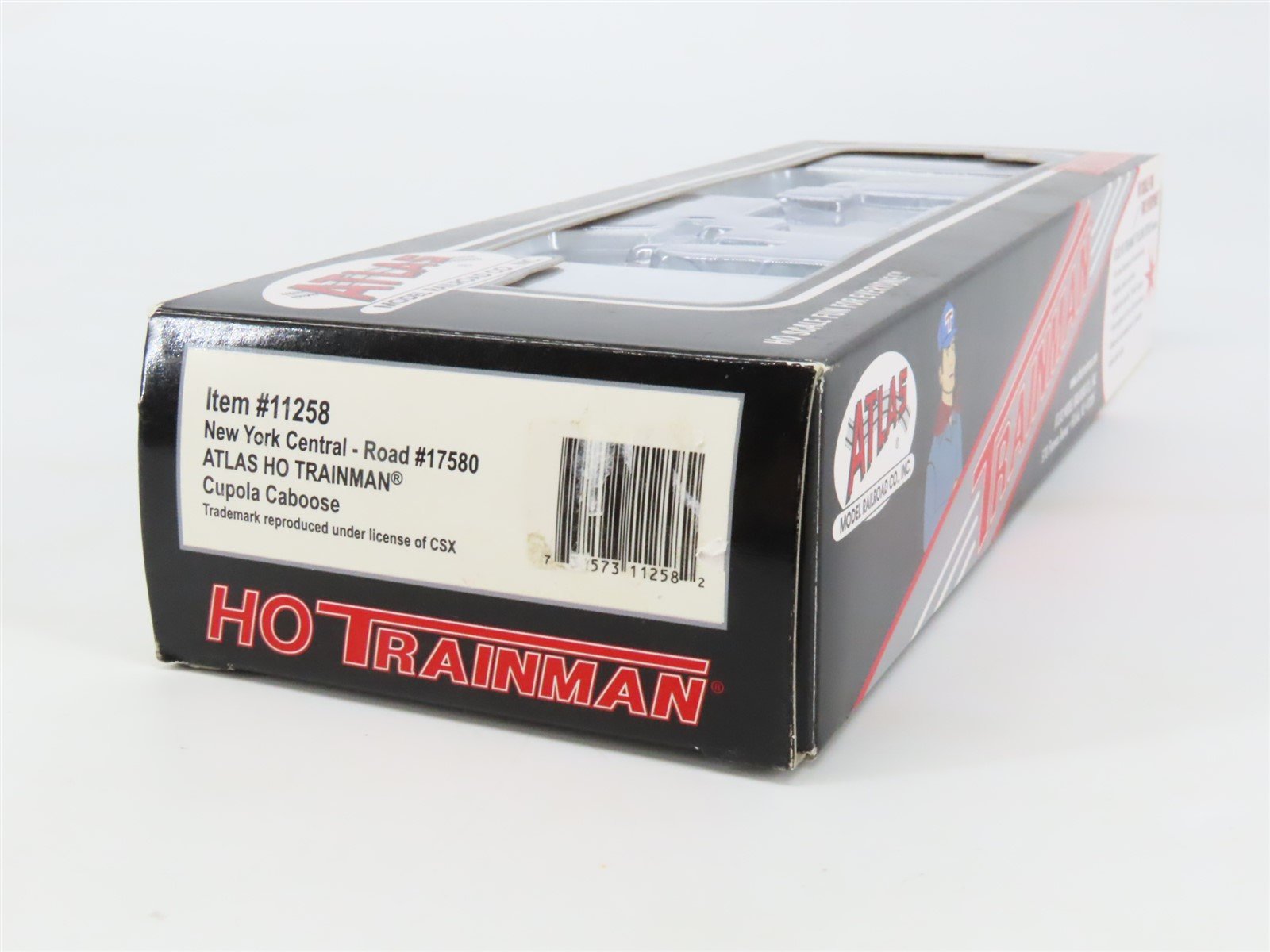 HO Atlas Trainman 11258 NYC New York Central Center Cupola Steel Caboose #17580