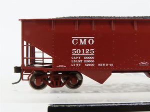 HO Atlas Trainman 18955 CMO / CNW 2-Bay Offset-Side Hopper #50125 w/ Load
