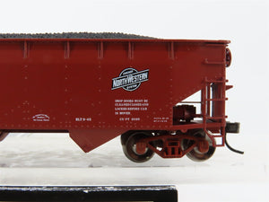 HO Atlas Trainman 18955 CMO / CNW 2-Bay Offset-Side Hopper #50125 w/ Load