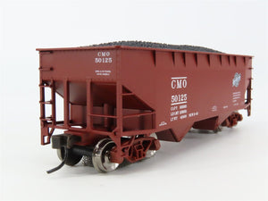 HO Atlas Trainman 18955 CMO / CNW 2-Bay Offset-Side Hopper #50125 w/ Load
