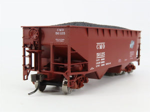 HO Atlas Trainman 18955 CMO / CNW 2-Bay Offset-Side Hopper #50125 w/ Load