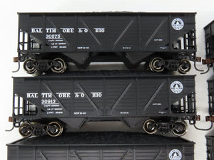 HO Athearn 70790 B&O Baltimore & Ohio 34' 2-Bay Composite Hopper 6-Pack w/ Load