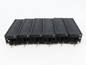 HO Athearn 70790 B&O Baltimore & Ohio 34' 2-Bay Composite Hopper 6-Pack w/ Load