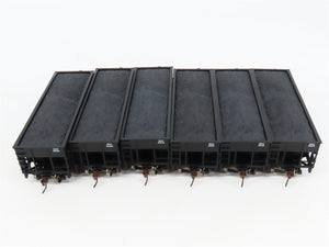 HO Athearn 70790 B&O Baltimore & Ohio 34' 2-Bay Composite Hopper 6-Pack w/ Load