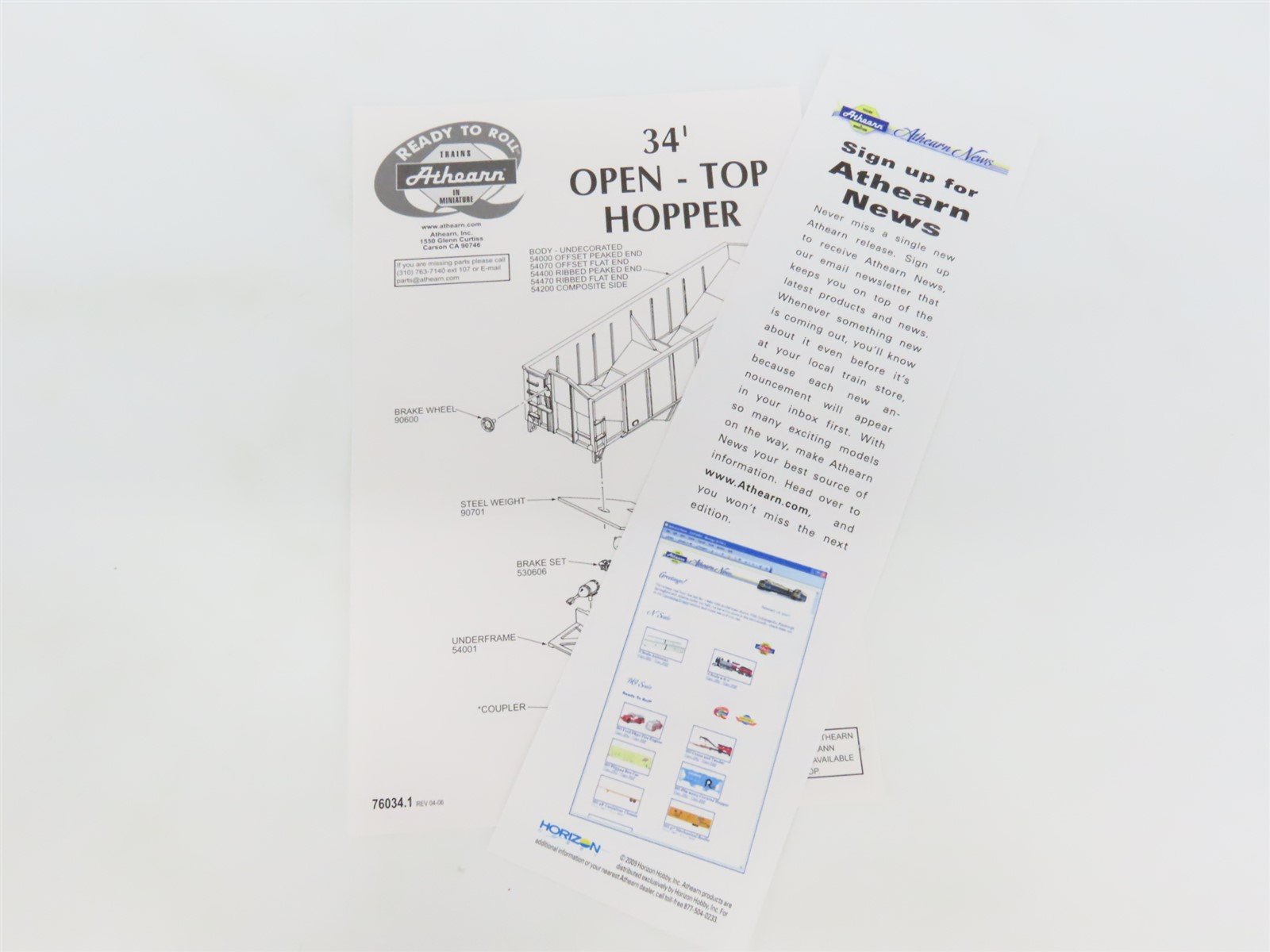 HO Athearn 70790 B&O Baltimore & Ohio 34' 2-Bay Composite Hopper 6-Pack w/ Load