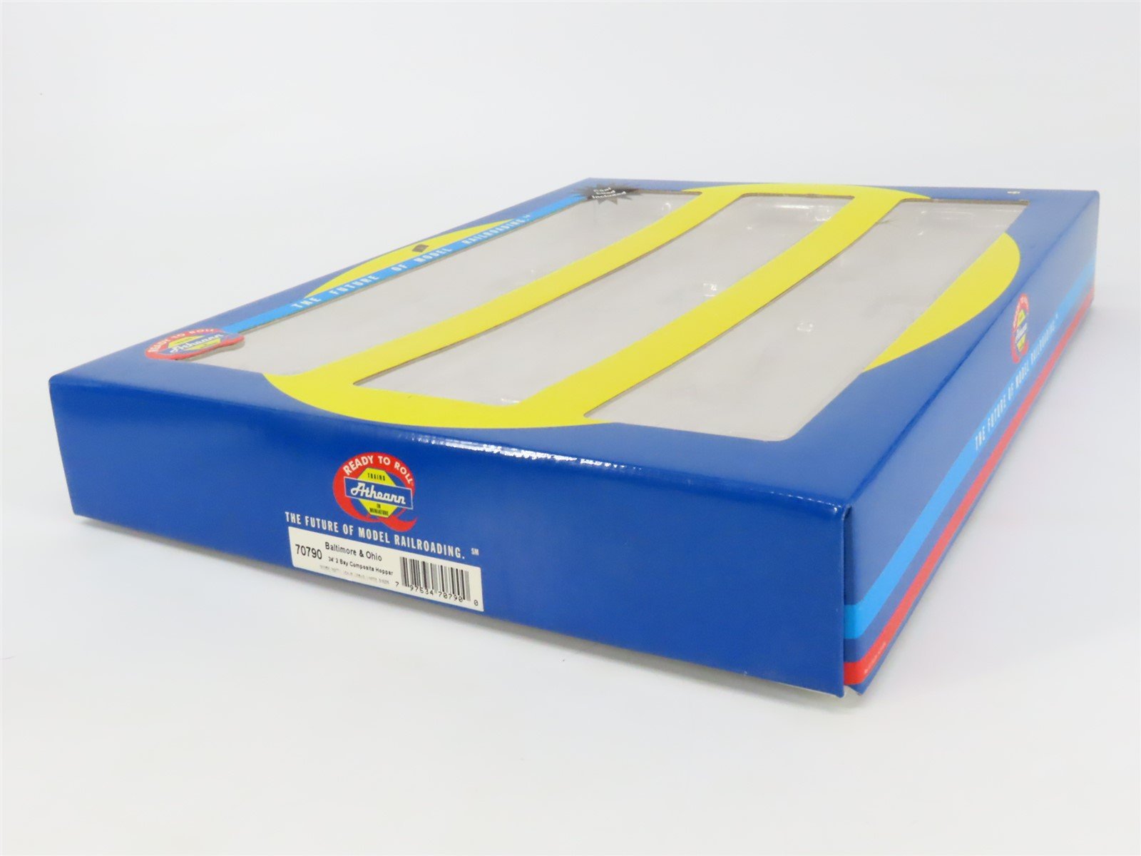 HO Athearn 70790 B&O Baltimore & Ohio 34' 2-Bay Composite Hopper 6-Pack w/ Load