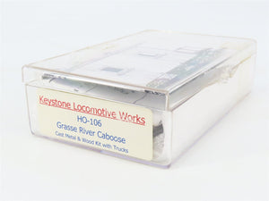 HO Scale Keystone Kit #HO-106 Undecorated Grasse River Offset Cupola Caboose