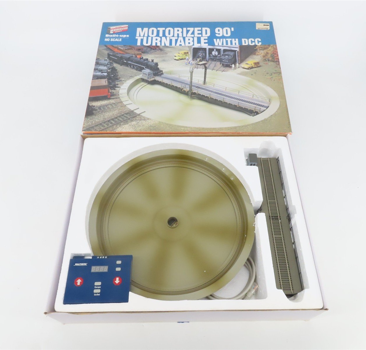 HO 1/87 Scale Walthers Cornerstone 933-2849 Motorized 90' Turntable w/ DCC
