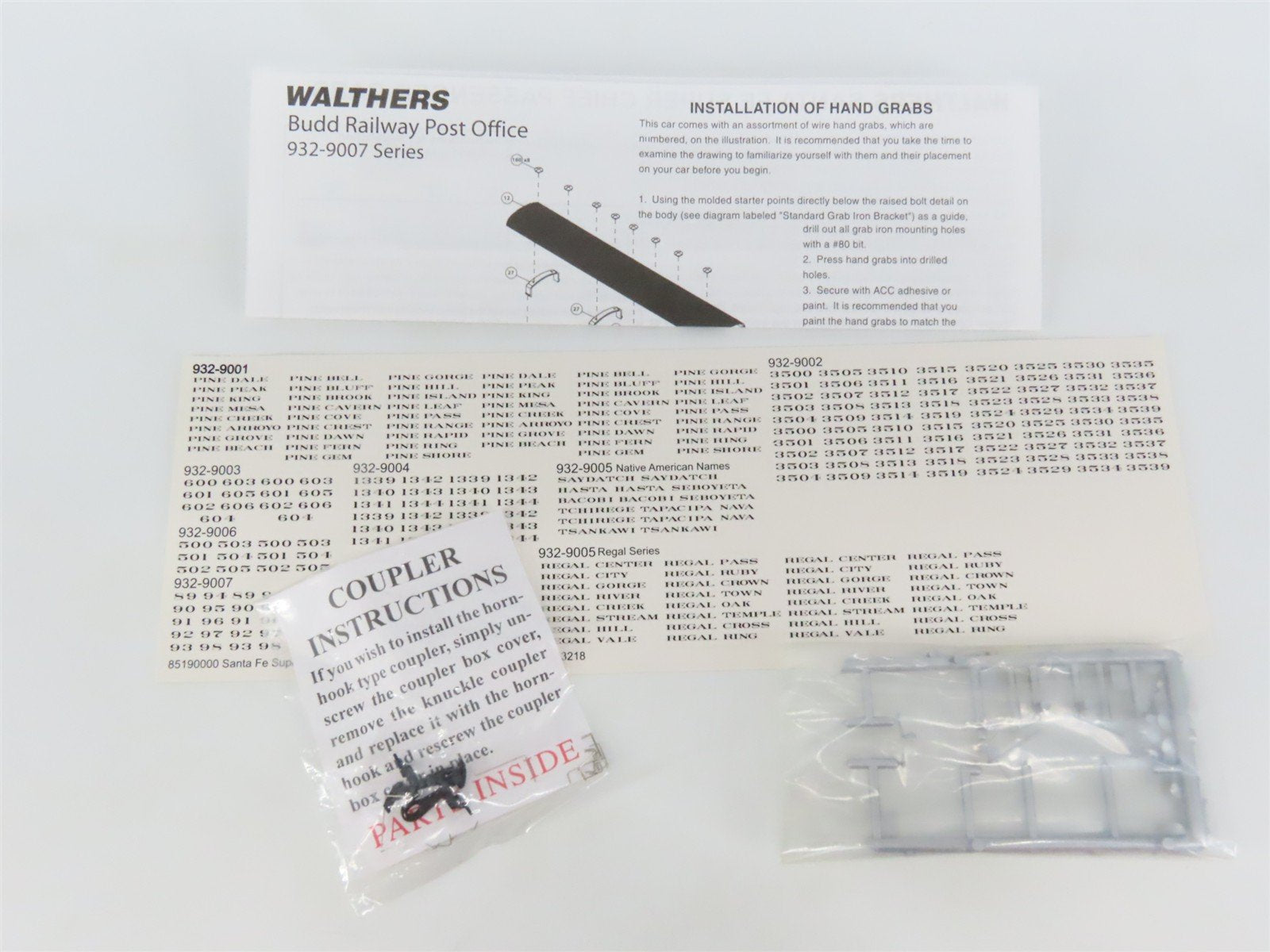 HO Walthers 932-9007 ATSF Santa Fe 