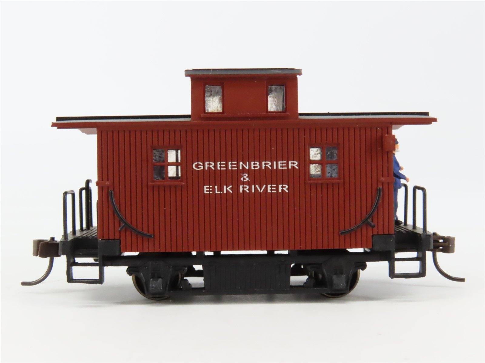 HO Bachmann Greenbrier & Elk River Center Cupola Bobber Caboose w/ Custom Figure