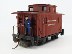 HO Bachmann Greenbrier & Elk River Center Cupola Bobber Caboose w/ Custom Figure