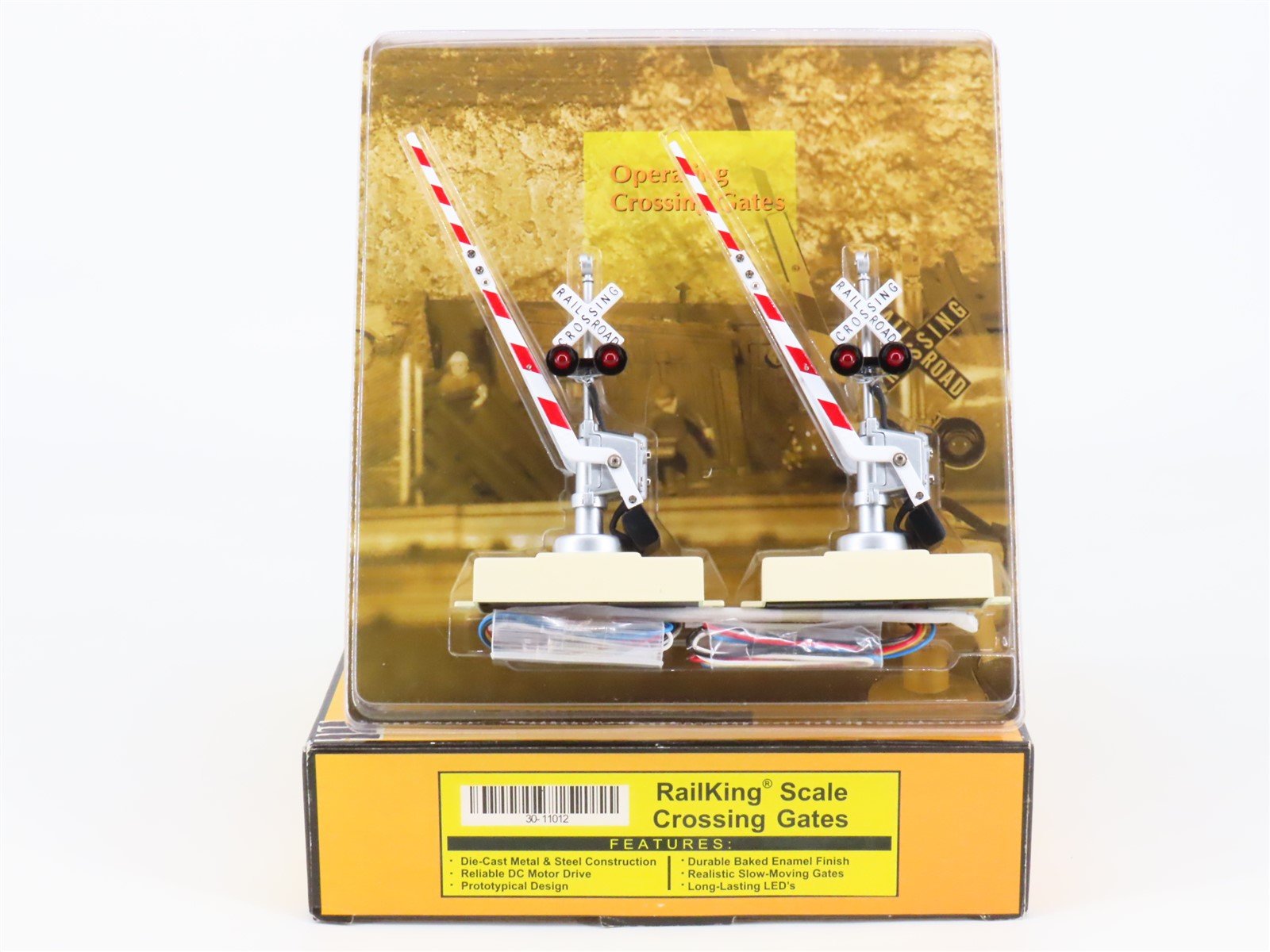 O 1/48 Scale MTH RailKing 30-11012 Scale Crossing Gates