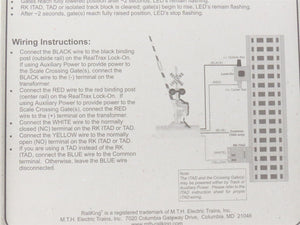 O 1/48 Scale MTH RailKing 30-11012 Scale Crossing Gates