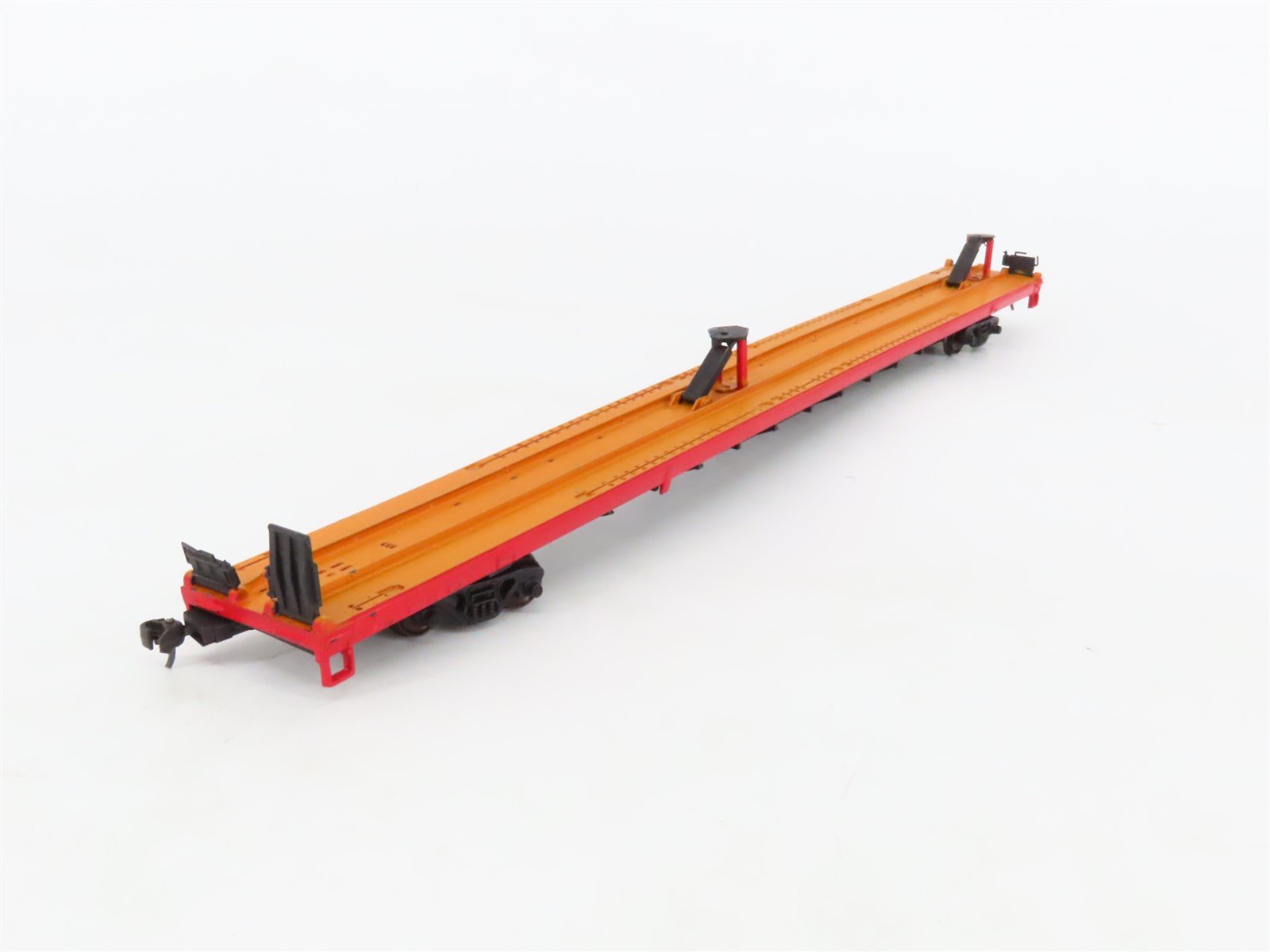 LOT of 4 HO Scale SSW/PFE/NAEX 86' Flatcars Weathered & UPGRADED