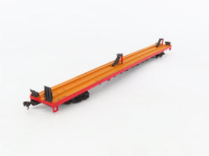 LOT of 4 HO Scale SSW/PFE/NAEX 86' Flatcars Weathered & UPGRADED