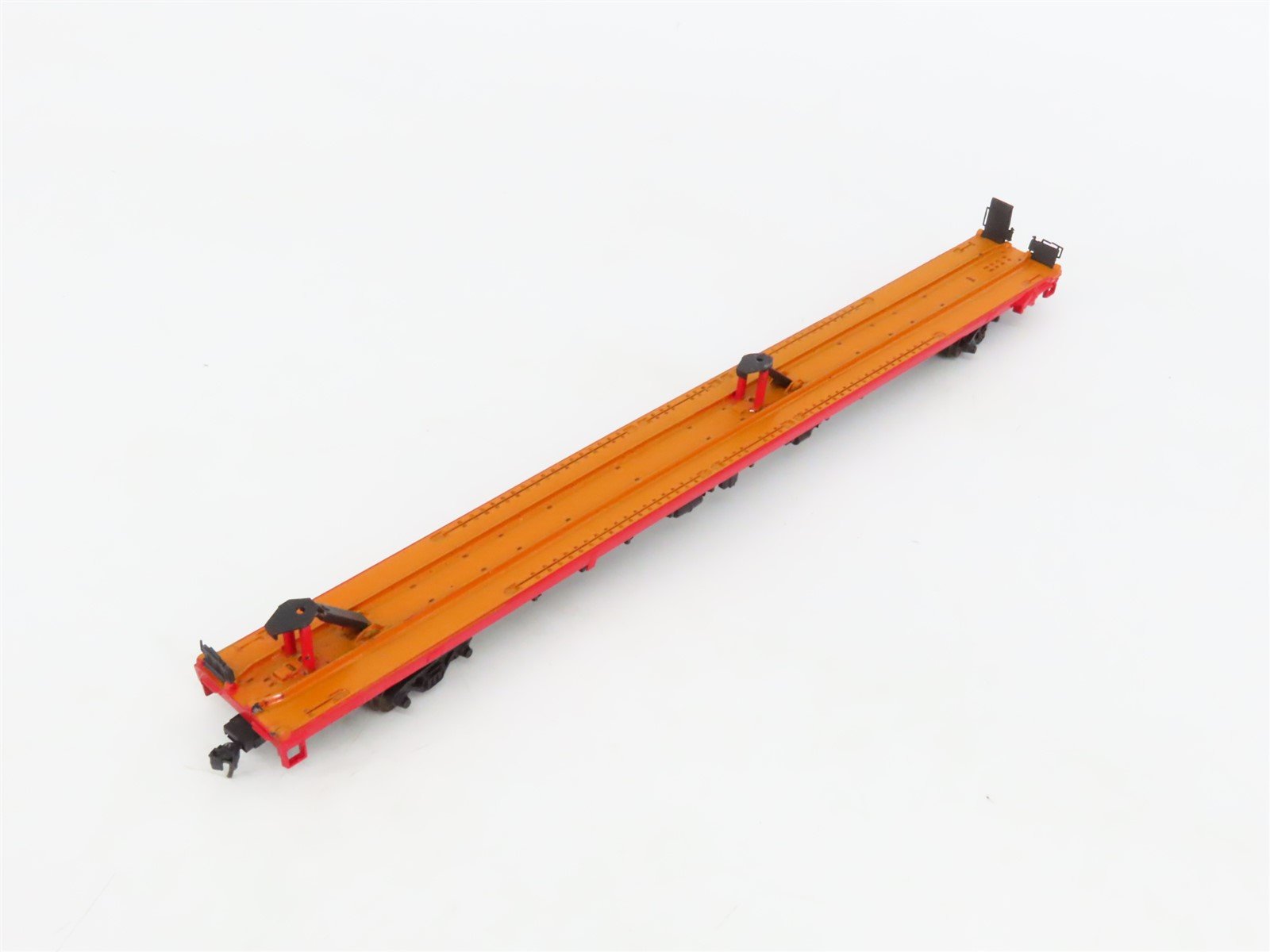LOT of 4 HO Scale SSW/PFE/NAEX 86' Flatcars Weathered & UPGRADED