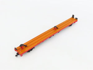 LOT of 4 HO Scale SSW/PFE/NAEX 86' Flatcars Weathered & UPGRADED