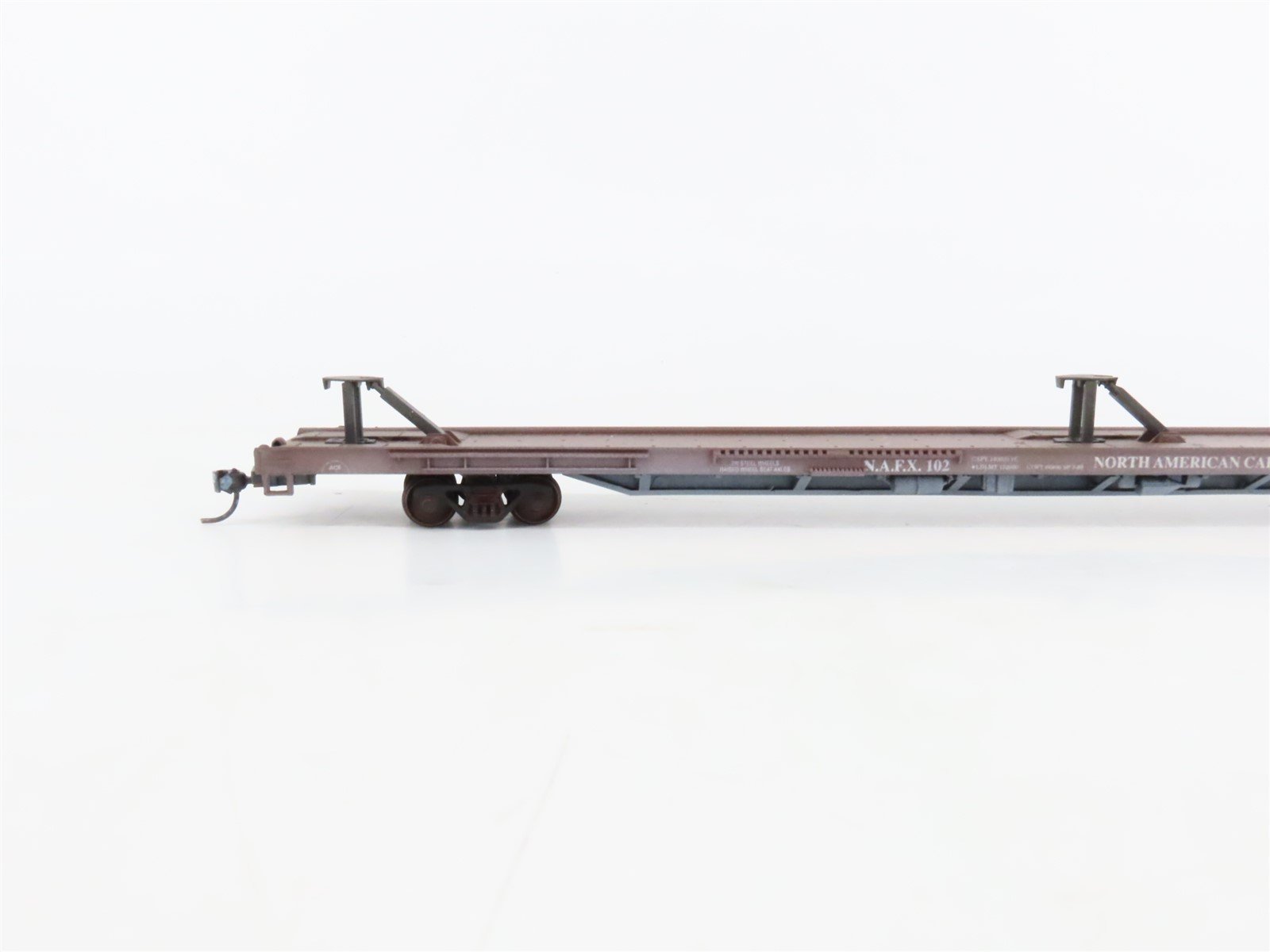 LOT of 4 HO Scale SSW/PFE/NAEX 86' Flatcars Weathered & UPGRADED