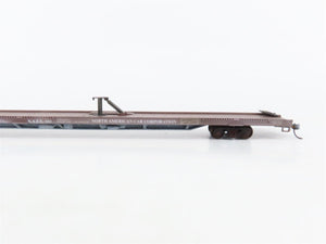 LOT of 4 HO Scale SSW/PFE/NAEX 86' Flatcars Weathered & UPGRADED