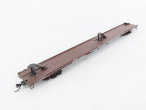 LOT of 4 HO Scale SSW/PFE/NAEX 86' Flatcars Weathered & UPGRADED