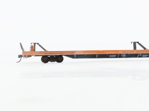 LOT of 4 HO Scale SSW/PFE/NAEX 86' Flatcars Weathered & UPGRADED
