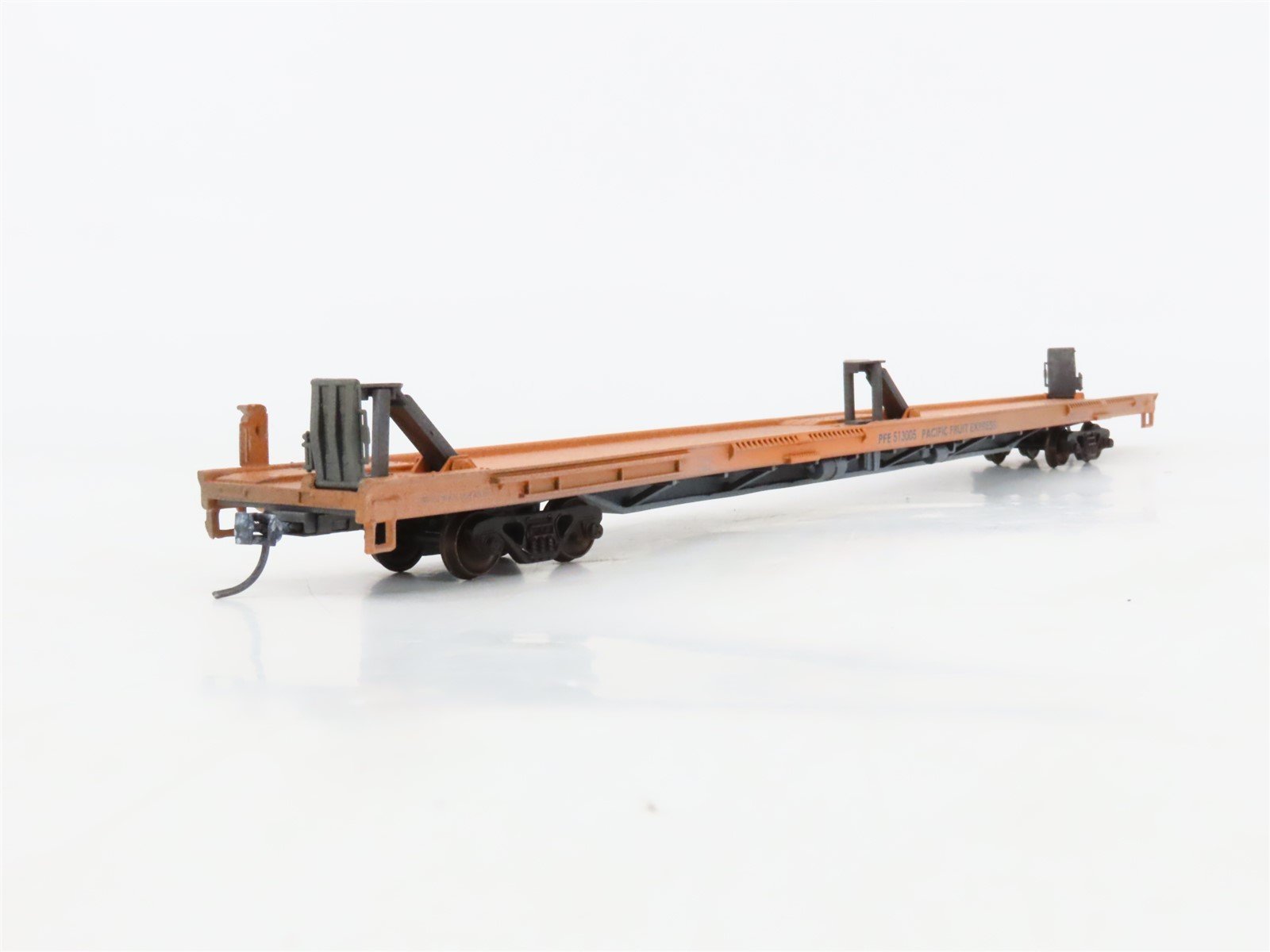 LOT of 4 HO Scale SSW/PFE/NAEX 86' Flatcars Weathered & UPGRADED