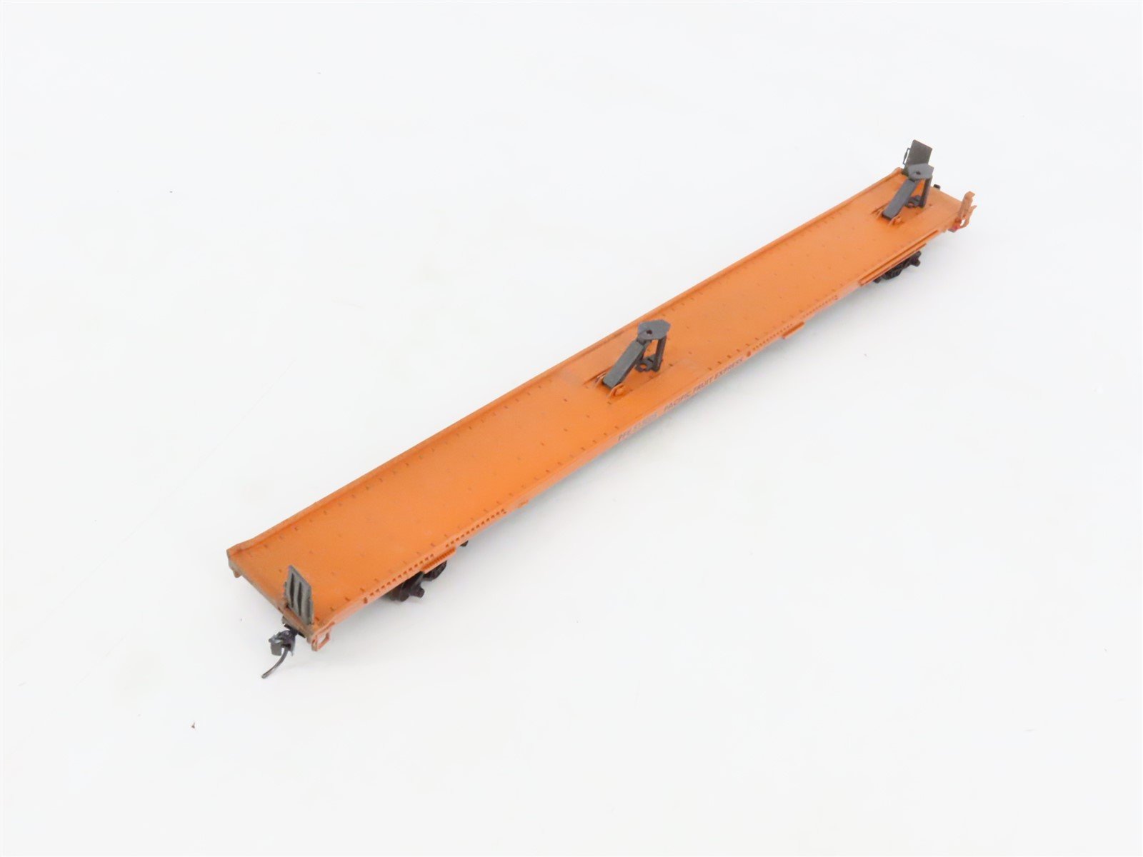 LOT of 4 HO Scale SSW/PFE/NAEX 86' Flatcars Weathered & UPGRADED