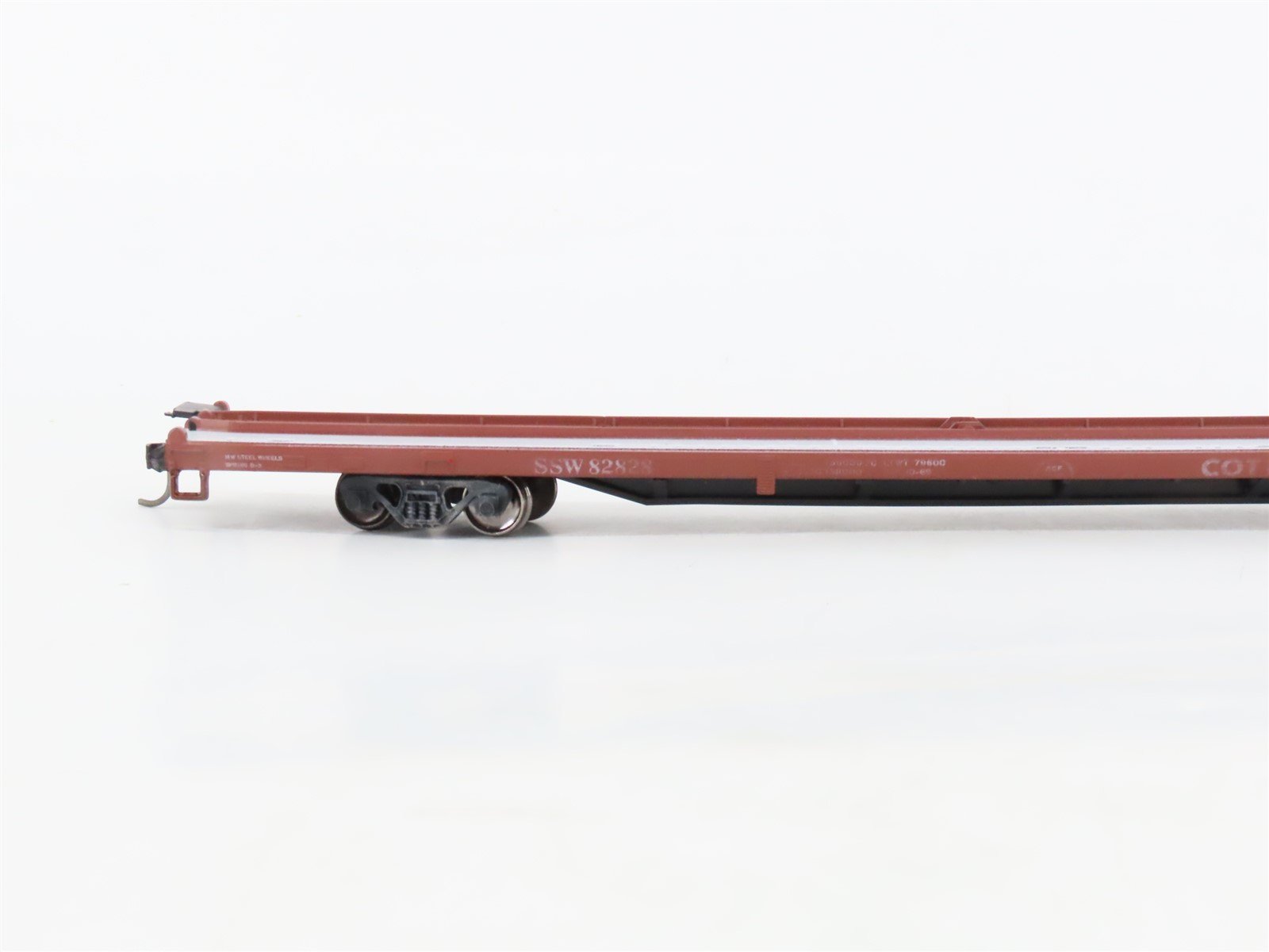 LOT of 4 HO Scale SSW/PFE/NAEX 86' Flatcars Weathered & UPGRADED