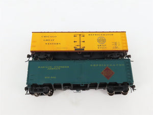 LOT of 8 HO WFEX/CGW/CN/URTX/PFE/BREX/REA Reefer Cars Weathered & UPGRADED