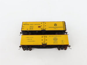 LOT of 8 HO WFEX/CGW/CN/URTX/PFE/BREX/REA Reefer Cars Weathered & UPGRADED